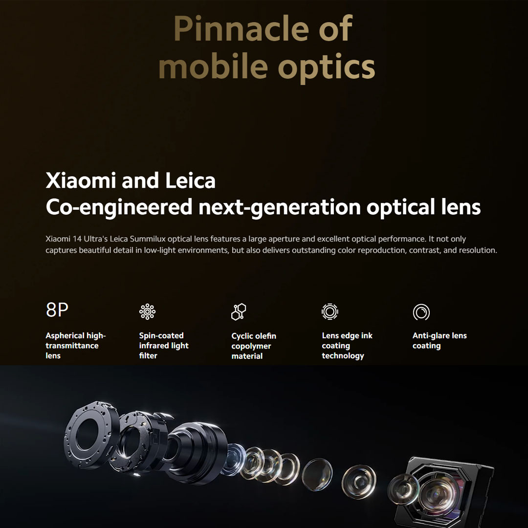 Xiaomi 14 12GB+512GB | Ultra-large Image Sensor | Supports Dolby Vision® Shooting | Leading Imagery | Compact Size | Smartphone with 1 Year Warranty