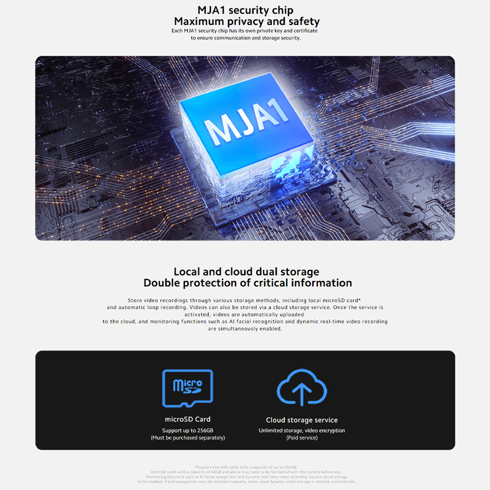 Xiaomi 2500P Outdoor Camera | Smart full-colour night vision | IP66 water resistance | Dual-antenna network | Two-way voice support | AI human detection | Audible and visual warning systems | Time-lapse photography