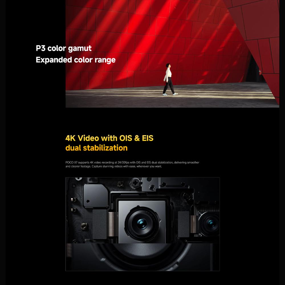 Xiaomi POCO X7 | 6.67 inches, AMOLED | 50MP Main Camera | Mediatek Dimensity 7300 Ultra (4 nm) | Li-Po 5110 mAh