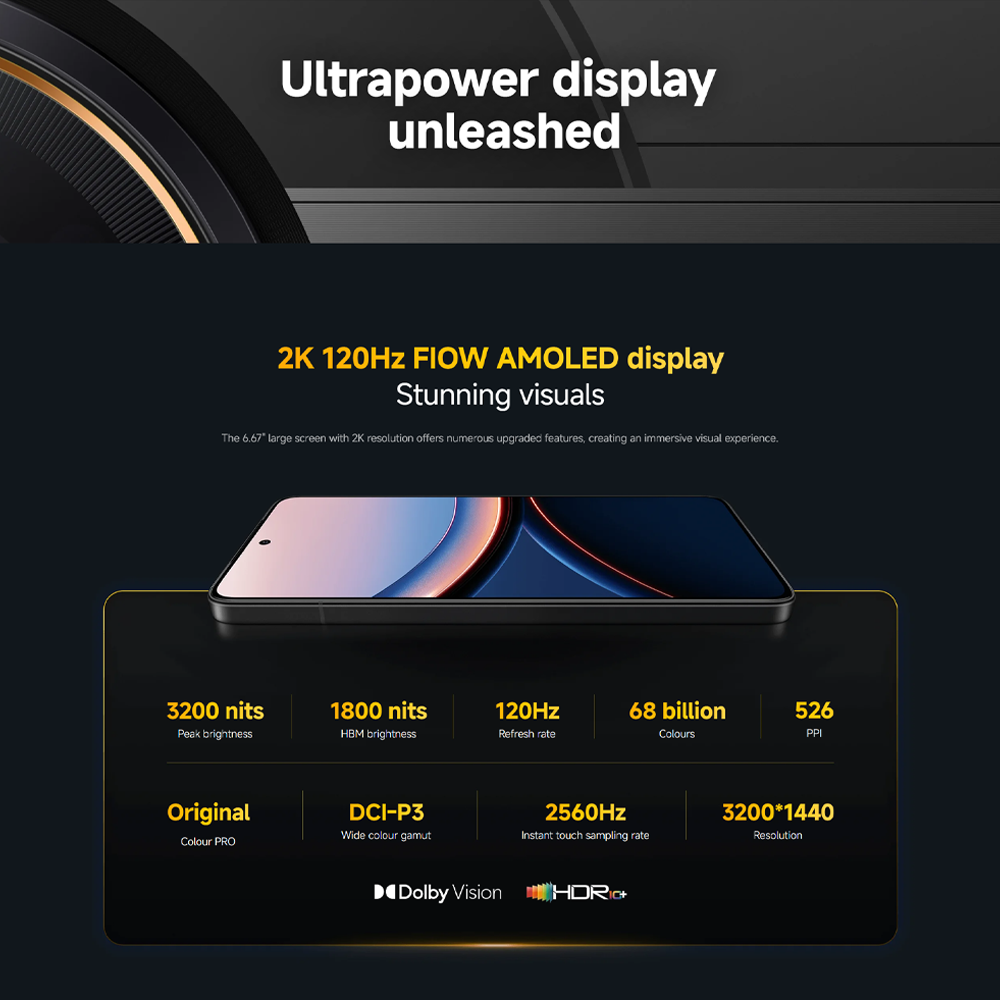 Xiaomi POCO F7 Ultra 12GB+256GB/ 16GB+512GB | Qualcomm SM8750-AB Snapdragon 8 Elite (3 nm) | 6.67 inches, AMOLED | 50MP Main Camera | Li-Po 5300 mAh, 120W HyperCharge