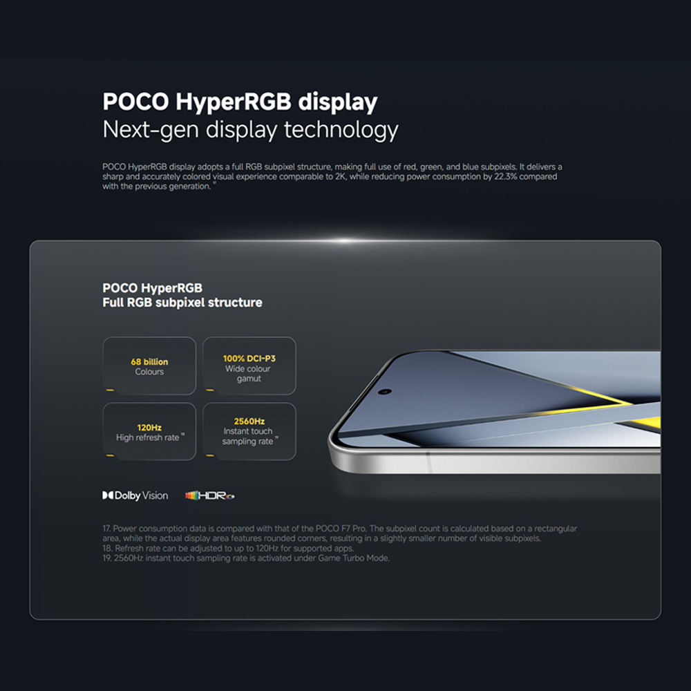 Xiaomi POCO F8 Pro | Snapdragon® 8 Elite | 6210mAh battery | 6.59" 120Hz POCO HyperRGB AMOLED | 50MP Triple Camera with OIS