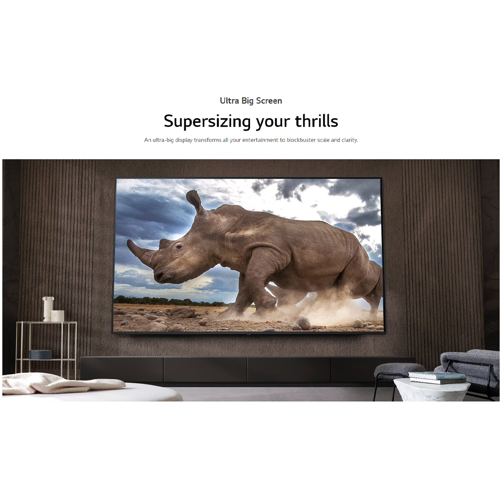LG 86" HDR10 4K UHD Smart TV with AI ThinQ 86UT8050PSB | FILMMAKER MODE | Alpha 5 Al Processor 4K Gen 7