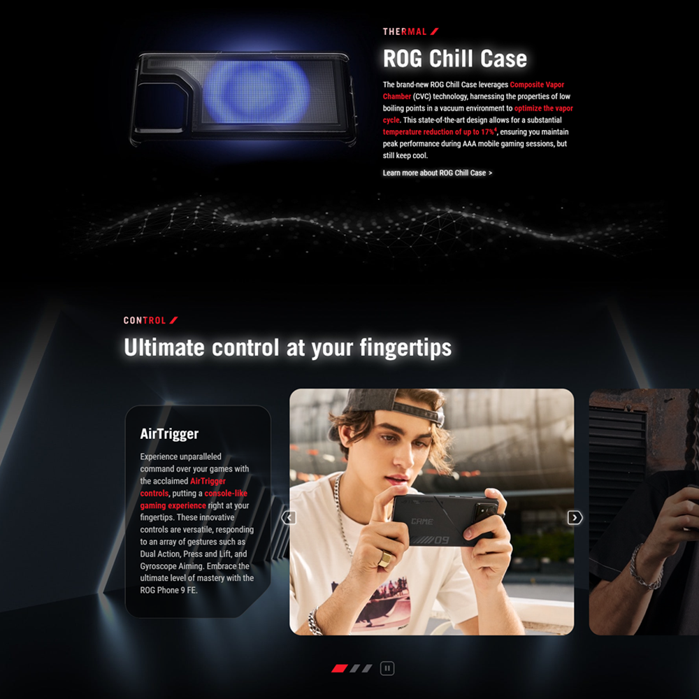 ASUS ROG Phone 9 FE 12GB+256GB | Qualcomm SM8650-AB Snapdragon 8 Gen 3 (4 nm) | 6.78 inch, LTPO AMOLED | 50MP Main Camera | Li-Po 5500 mAh, Fast charging 65W