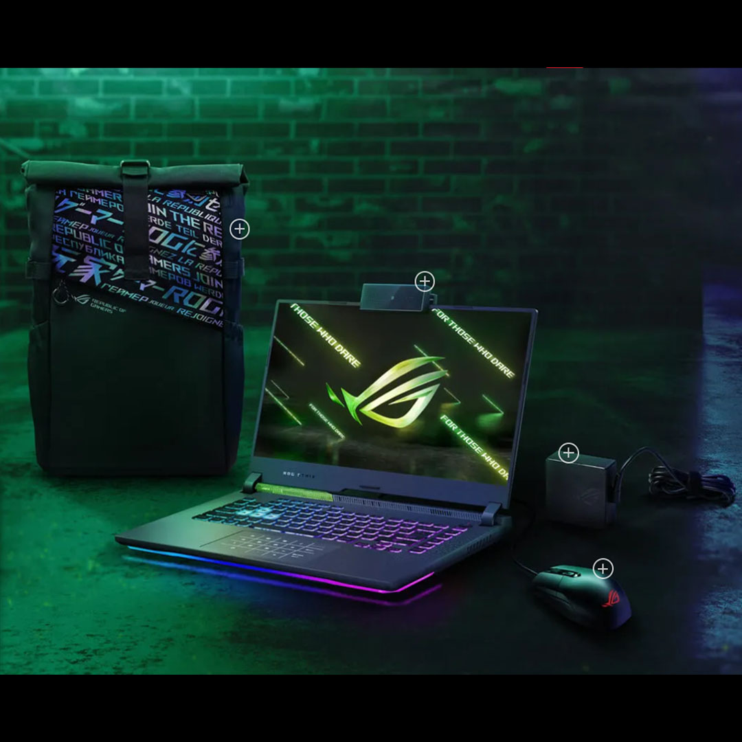 ASUS ROG Strix G15 Laptop 15.6-inch AMD Ryzen 7 6800H NVIDIA GeForce RTX 3060 16GB+512GB 2022 |  ROG Intelligent Cooling™ |  Dolby Vision and Dolby Atmos | Multiple RGB lighting zones | Laptop with 2 Year Warranty