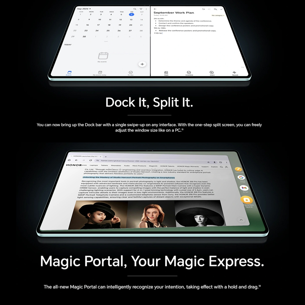 HONOR MagicPad2 12GB+256GB | 12.3 inch, OLED | MagicOS 8.0.1 (Android 14) | The Slimmer, The Stronger