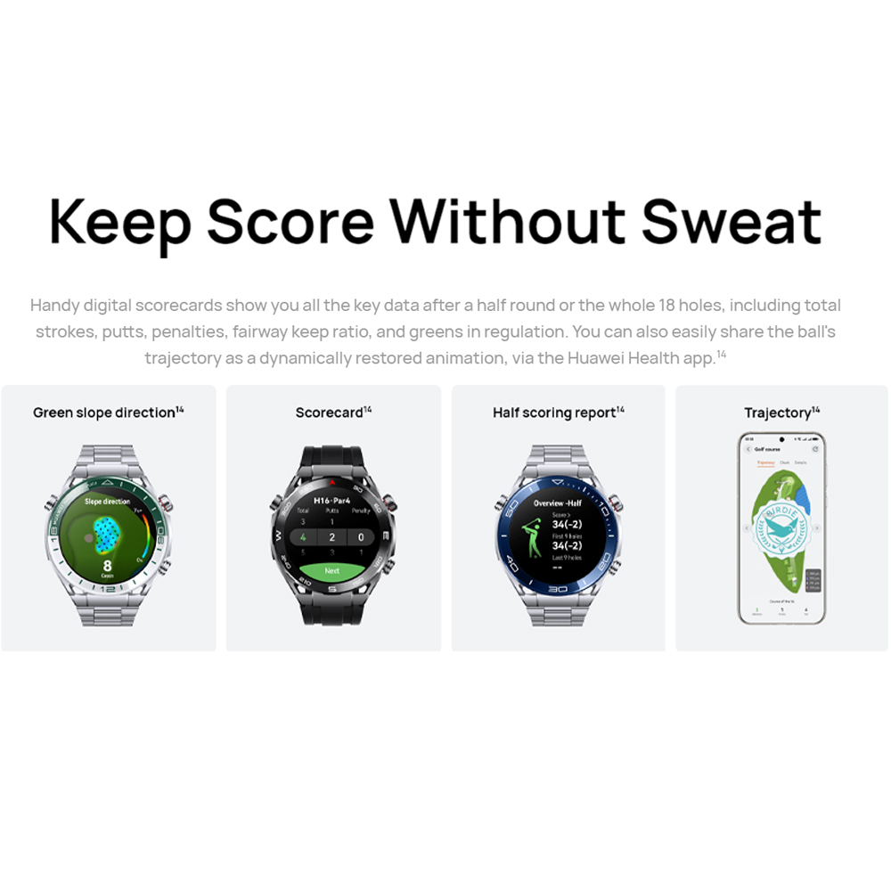 Huawei Watch Ultimate HNBR/ Titanium Strap | Liquid Metal Material | Pro-level Sports | Bluetooth Calling