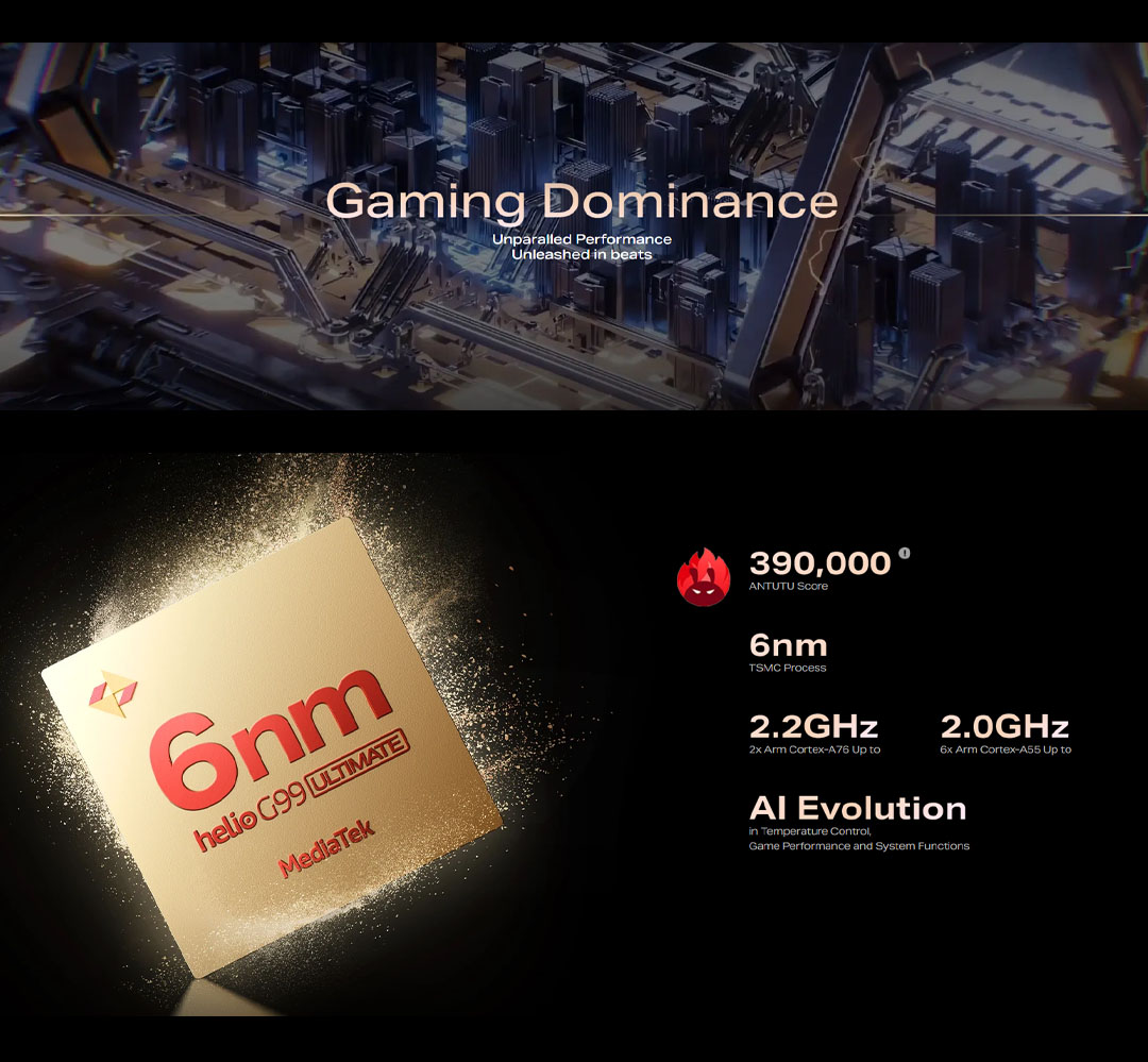 Infinix Note 40 8GB+256GB | Li-Po 5000mAh | 45W | 6.78 inches | Flexible AMOLED display | Mediatek Helio G99 Ultimate | Smartphone with 1 Year Manufacturer Warranty