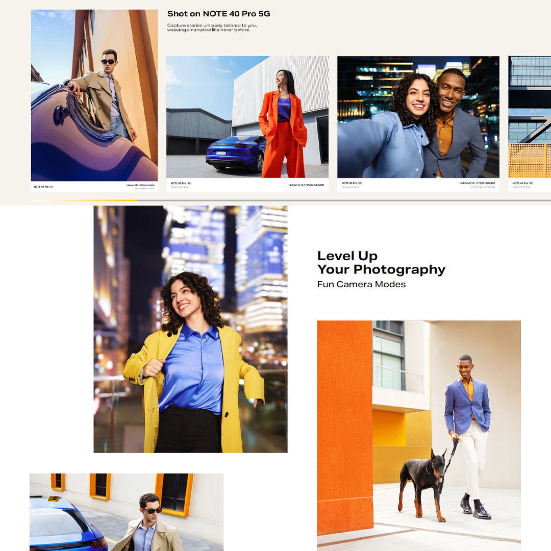 Infinix Note 40 PRO 8GB+256GB | 5000mAh | 45W | Android 14 | XOS 14 | 6.78 inches + AMOLED | Mediatek Dimensity 7020 (6 nm) | Smartphone with 1 Year Warranty