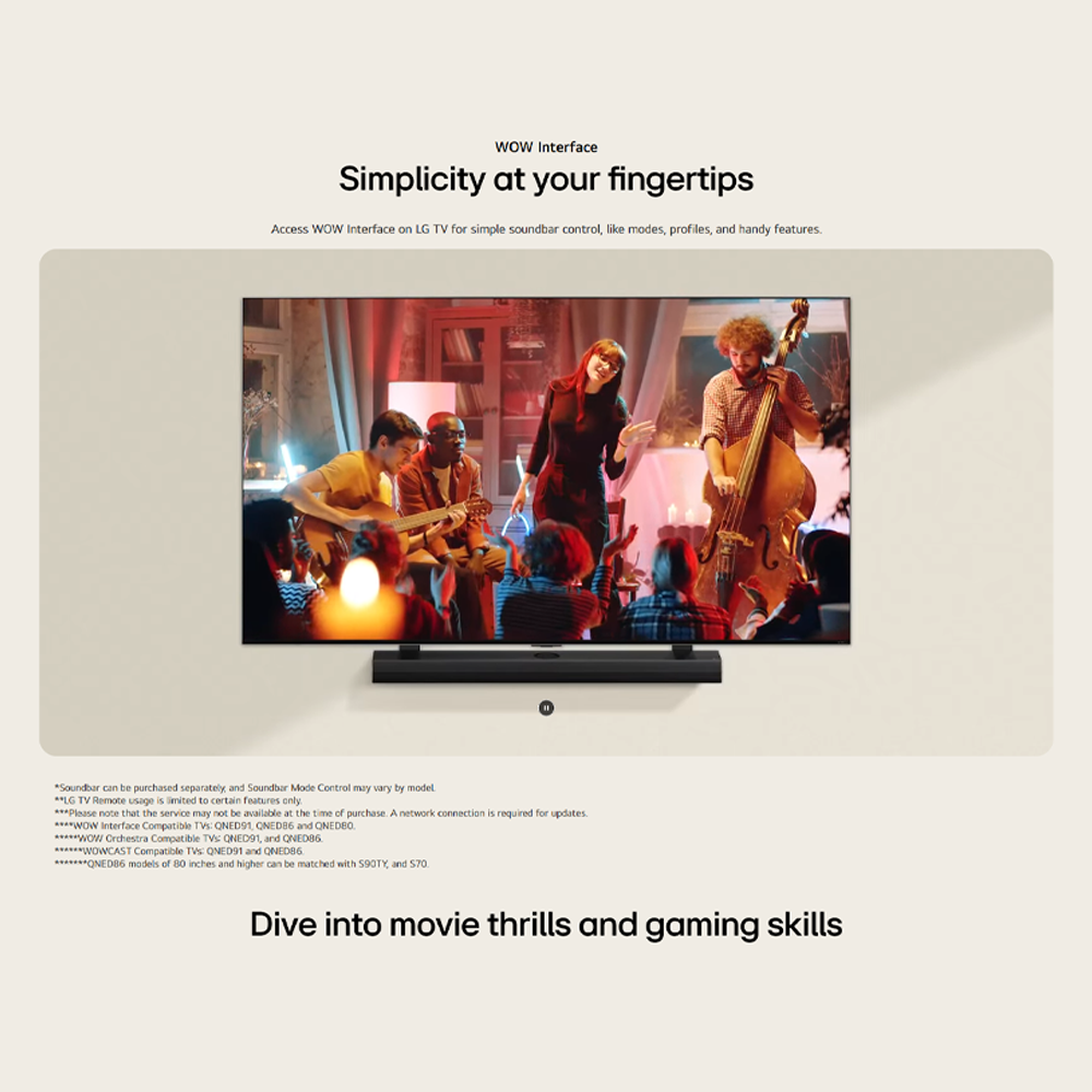 LG 55"/65"/75" QNED80 AI 4K UHD LED Smart TV QNED80TSA | 4K Upscaling | Dynamic Tone | HDR10 / HLG Mapping | AI Sound Pro