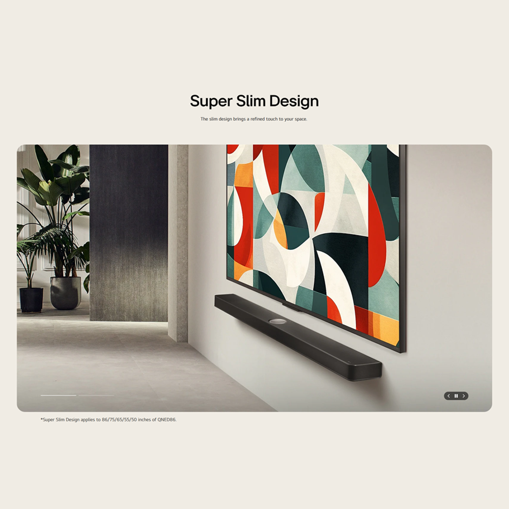 LG 55"/65"/75"/86"/100" 4K UHD QNED evo AI MiniLED Smart TV QNED86AS | Alpha 8 AI Processor Gen2 | Dynamic QNED Colour | Dolby Vision / HDR10 / HLG