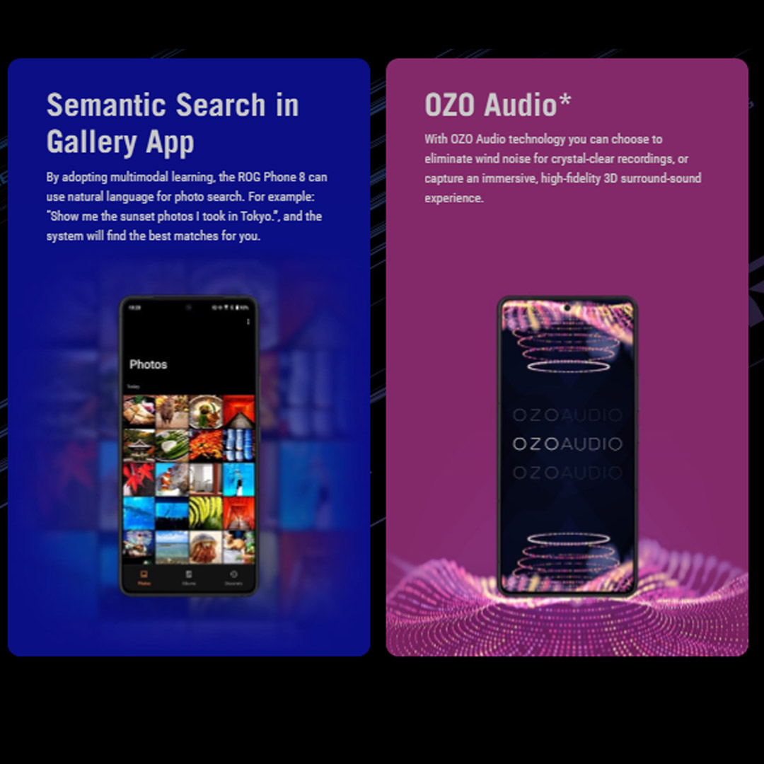 ASUS ROG Phone 8 12GB+256GB | Macro Camera | AeroActive Cooler X | Gaming Phone | Smartphone with 1 Year Warranty