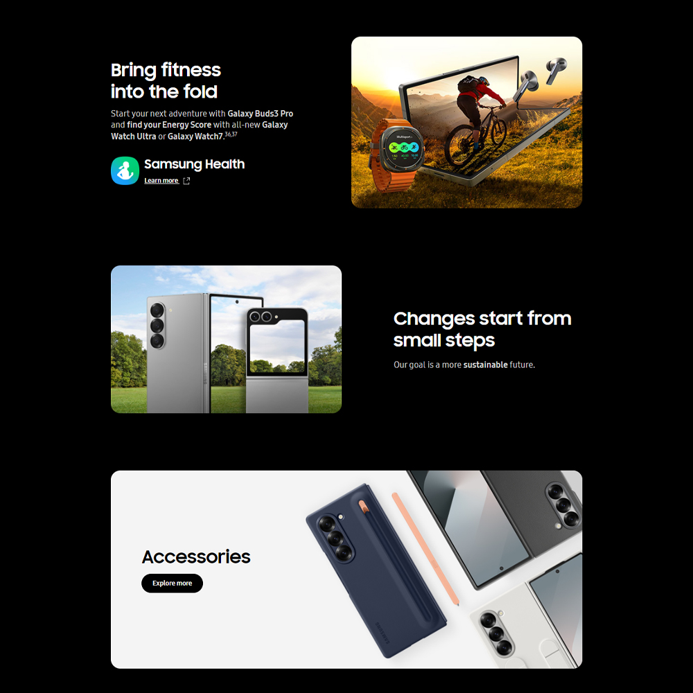 SAMSUNG Galaxy Z Fold6 | Qualcomm SM8550-AC Snapdragon 8 Gen 3 (4 nm) | Nano-SIM and eSIM | 5G