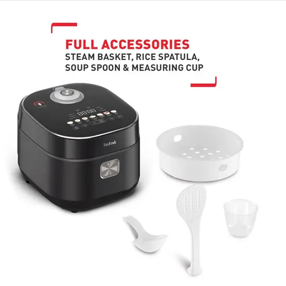 Tefal 1.5L Far Infrared IH Rice Cooker RK8868 | 12-hour Keep Warm feature | Touch control panel | 13 versatile cooking programs