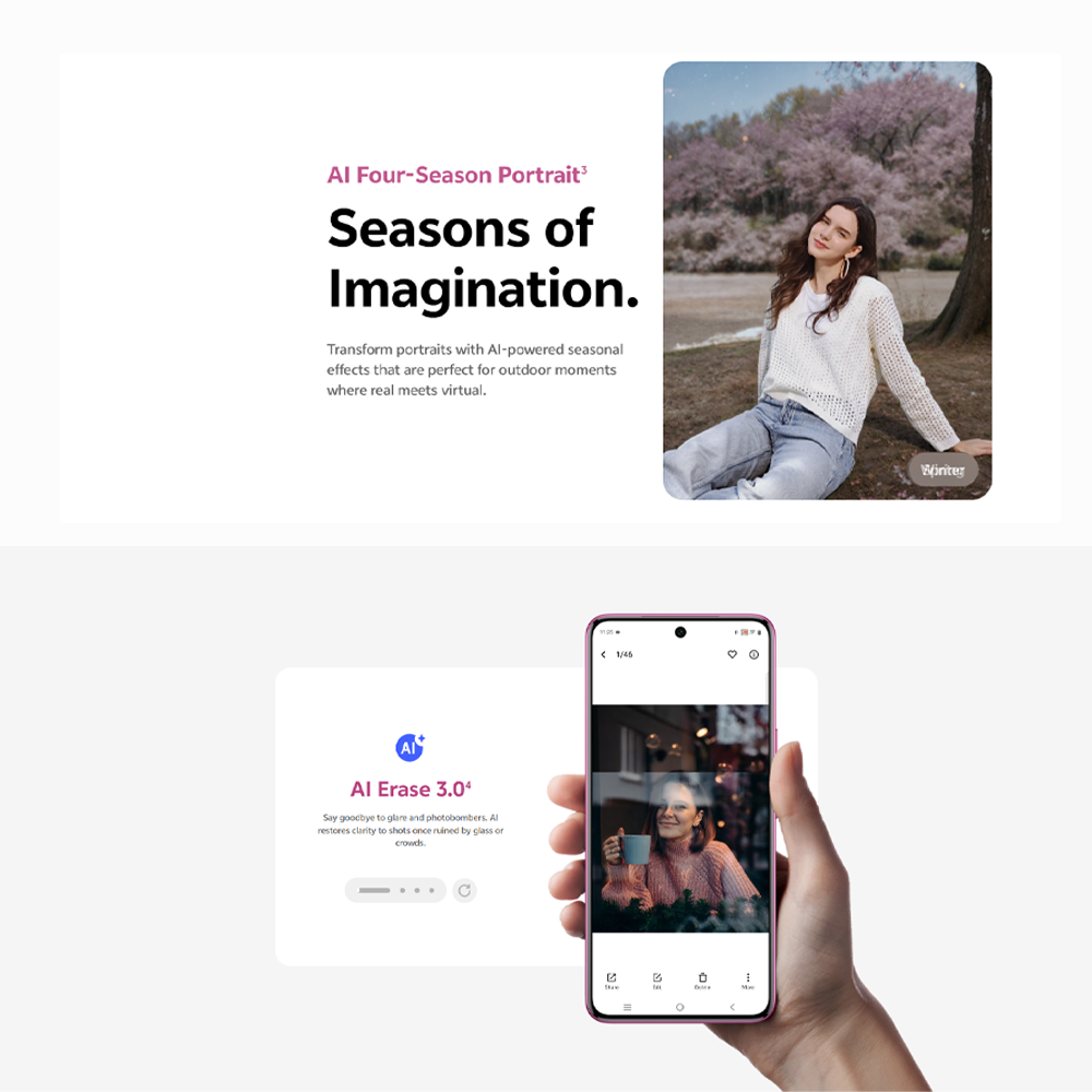 vivo V60 5G | Rear Camera 50MP | Qualcomm SM7750-AB Snapdragon 7 Gen 4 (4 nm) | 6.77 inches, AMOLED | Li-Po 6500 mAh,