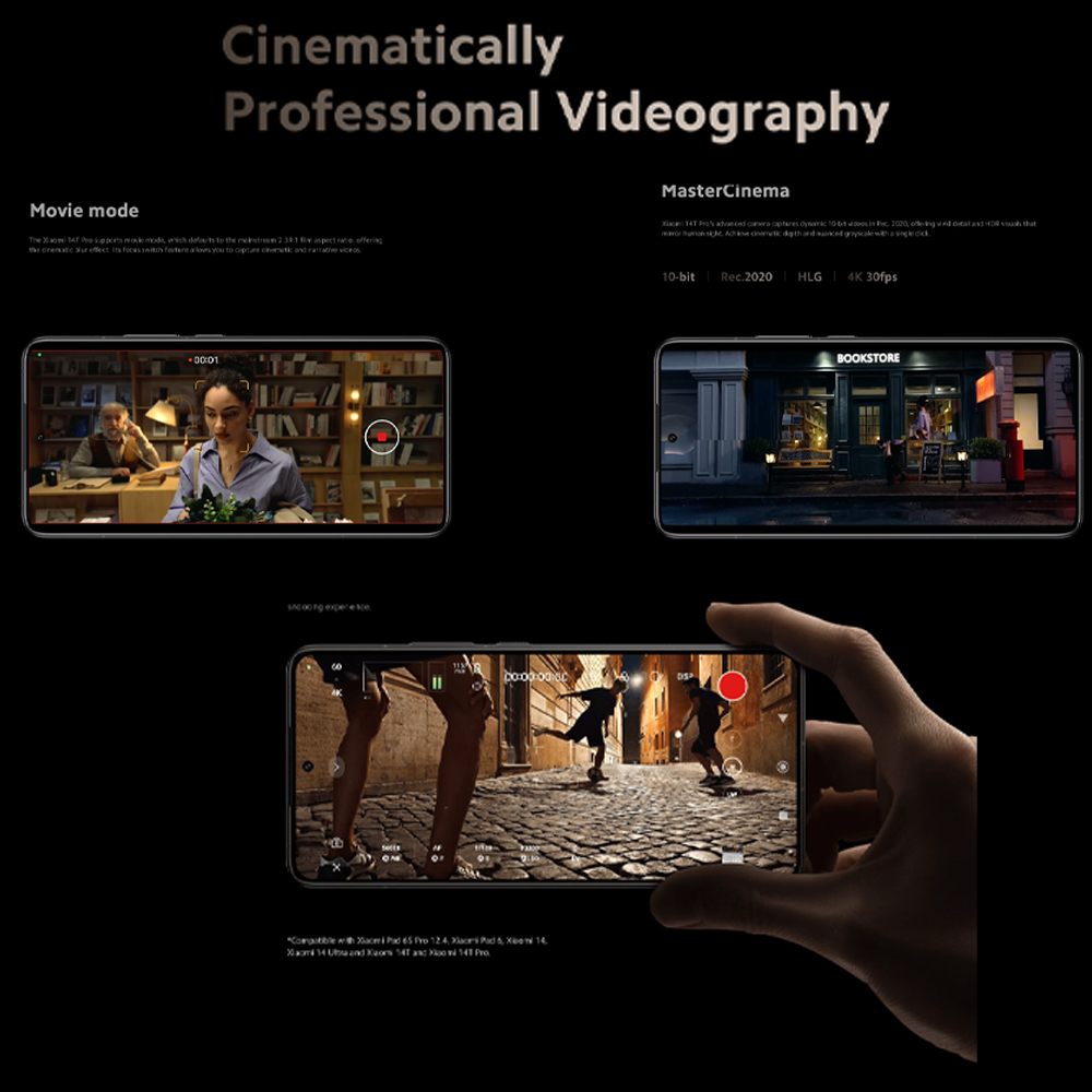 Xiaomi 14T Pro 12GB+256GB/512GB/1TB | 6.67" Screen | Dual SIM | Leica Lens | Android 14, HyperOS