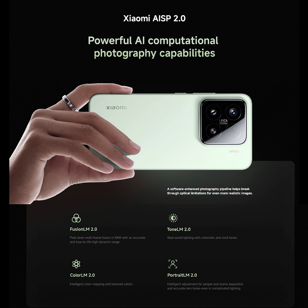 Xiaomi 15 12GB+256GB/ 12GB+512GB | Qualcomm SM8750-AB Snapdragon 8 Elite (3 nm) | 6.36 inches, LTPO AMOLED | 50MP Camera | Li-Po 5240 mAh, 90W HyperCharge