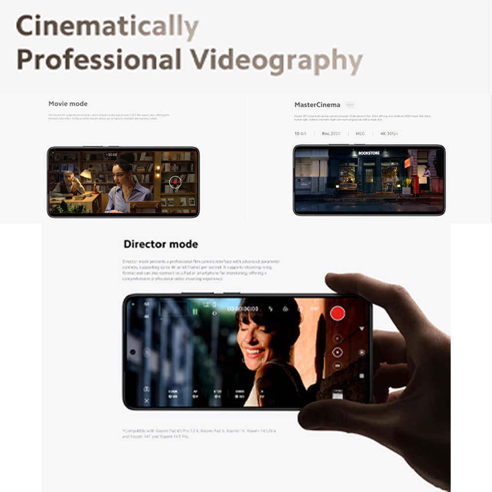 Xiaomi 14T 12GB + 256GB/512GB | 6.67", AMOLED | Mediatek Dimensity 8300 Ultra (4 nm) | 67W turbo charging