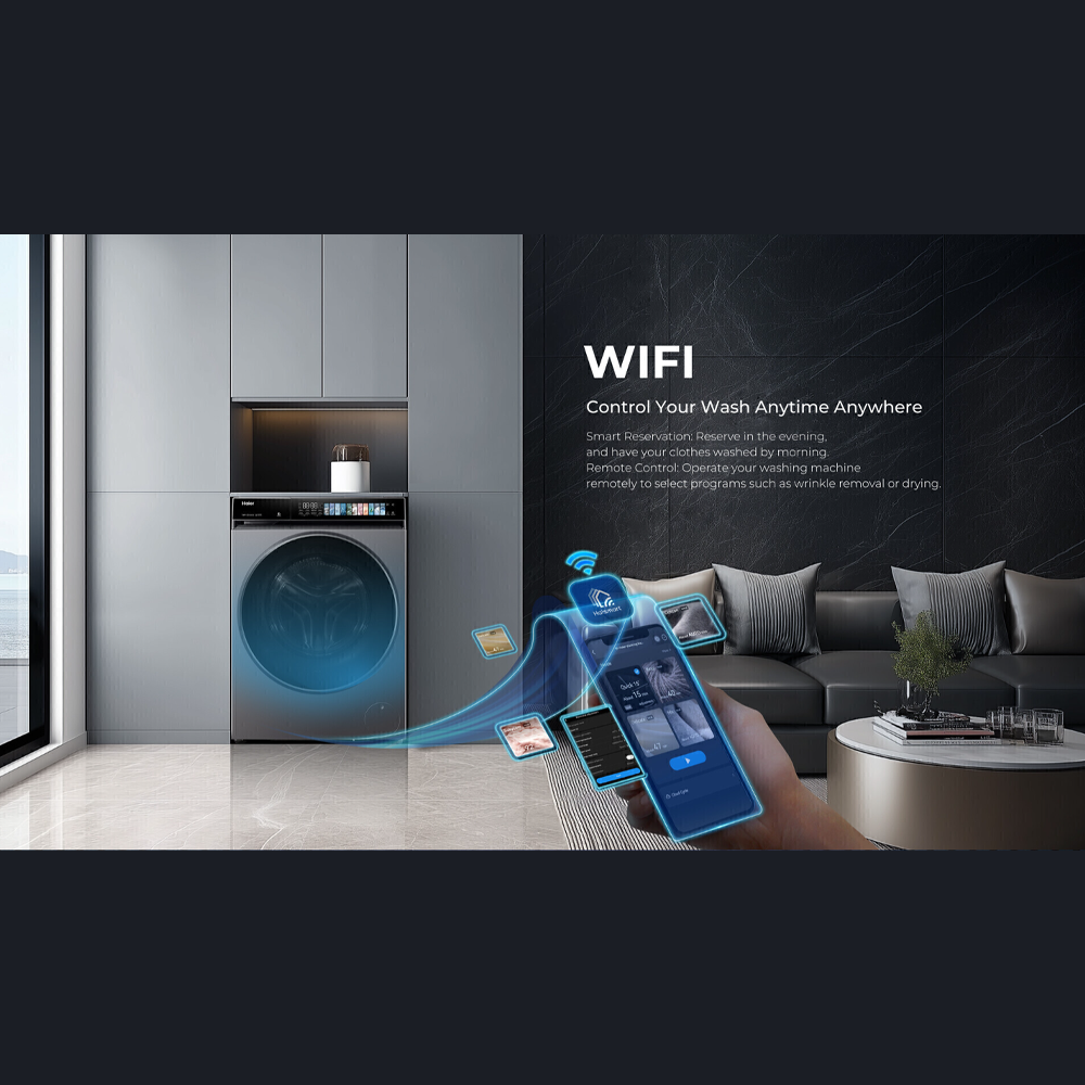HAIER 14KG Color AI Inverter Front Load Washing Machine HW140-BP14367S8U1 | Wifi Control | Smart Wash |  5 Star Energy Saving Rating