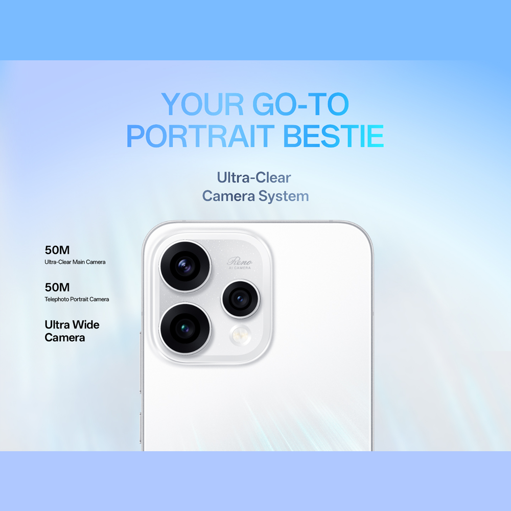 OPPO Reno15 5G | 80W SUPERVOOC™ Flash Charge | 3.5x Telephoto Vibe Portrait | AI Motion Photo Popout | 50MP Ultra Wide Selfie Camera