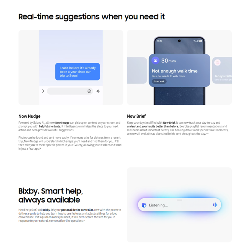 SAMSUNG Galaxy S26+ 12GB+256GB/12GB+512GB | 6.7 inches, Dynamic LTPO AMOLED 2X | 50MP Rear Camera | Exynos 2600 (2 nm) | Dual SIM | Li-Ion 4900 mAh, 45W wired