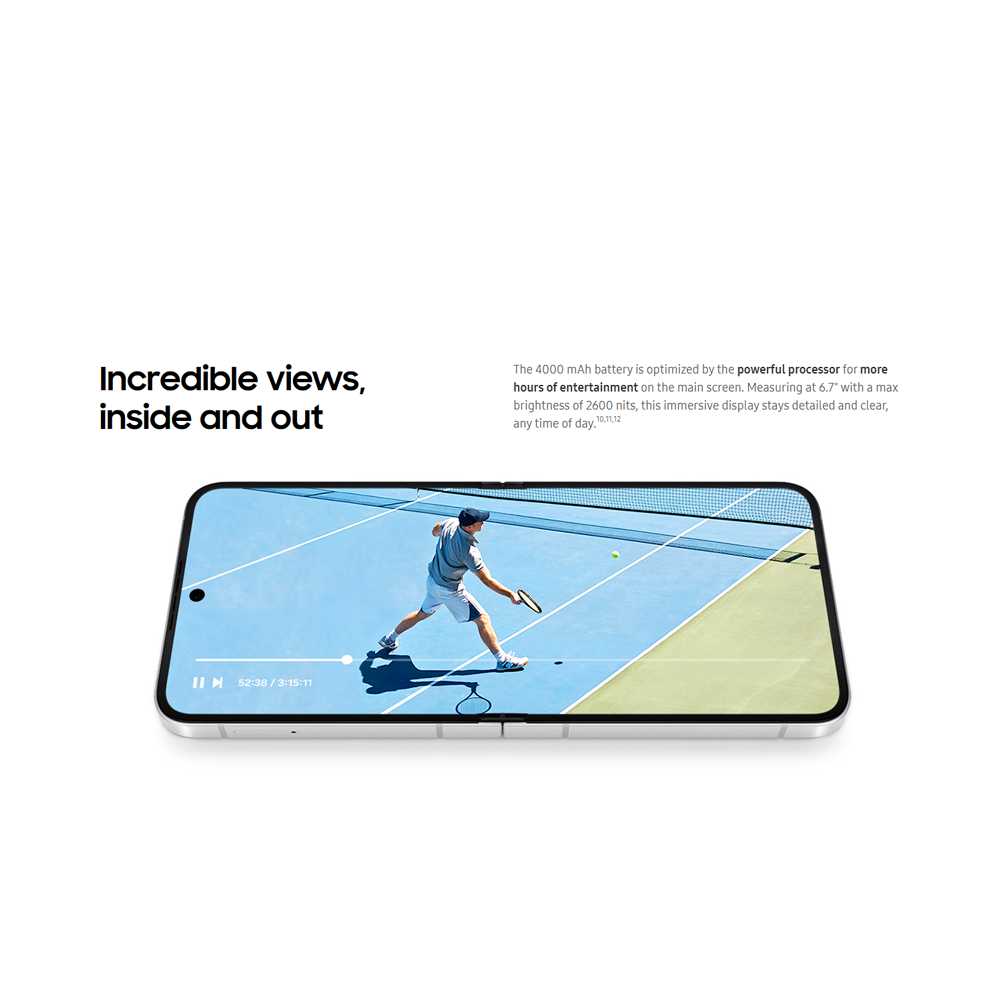 SAMSUNG Galaxy Z Flip7 FE | Pro-level 50 MP camera for selfies | One UI 8. All new for Flip | Efficient battery powers all-day use