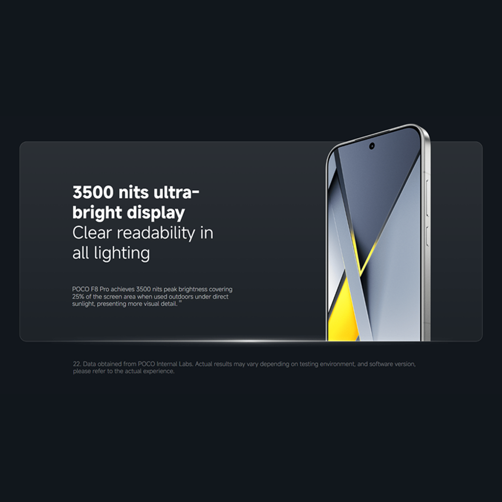 Xiaomi POCO F8 Pro | Snapdragon® 8 Elite | 6210mAh battery | 6.59" 120Hz POCO HyperRGB AMOLED | 50MP Triple Camera with OIS