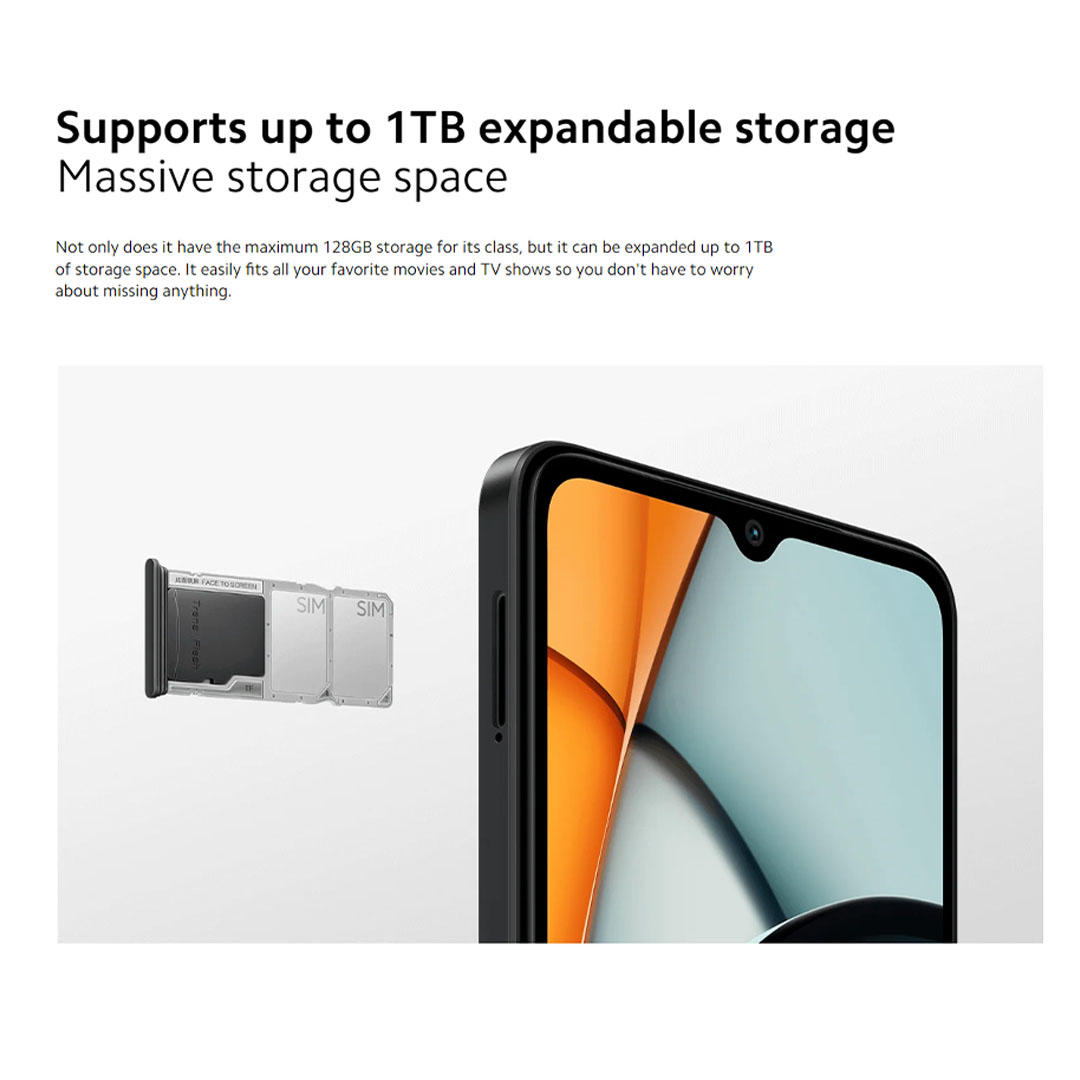 Xiaomi Redmi A3 4GB+128GB | 6.71 inch | Android 14 (Go edition) | Li-Po 5000 mAh, 10W Fast Charging | Dot Drop Display | Mediatek Helio G36 (12 nm) | Smartphones with 1 Year Warranty