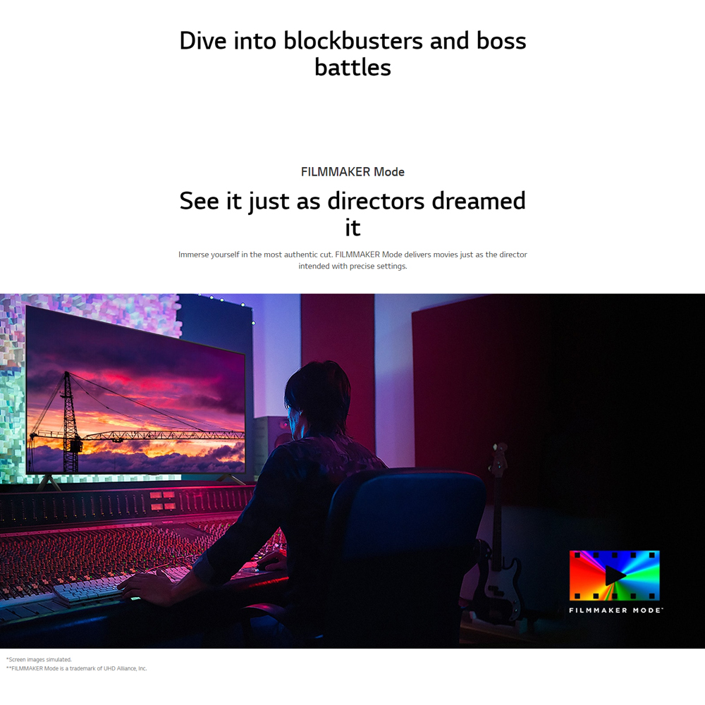 LG 86" HDR10 4K UHD Smart TV with AI ThinQ 86UT8050PSB | FILMMAKER MODE | Alpha 5 Al Processor 4K Gen 7