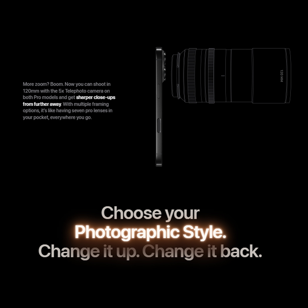 Apple iPhone 16 Pro | 6.3" LTPO Super Retina XDR OLED | 48 MP Main Camera | Apple A18 Pro (3 nm) | USB Type-C 3.2 Gen 2, DisplayPort | Stereo Speakers Sound | Smartphone with 1 Year Warranty