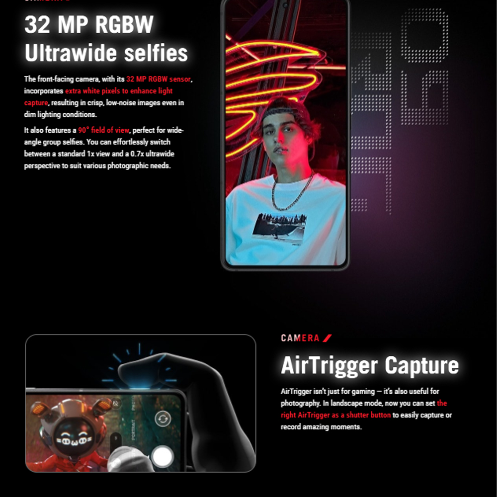 ASUS ROG Phone 9 Pro Edition 24GB+1TB |  Qualcomm Snapdragon 8 Gen 3 | Li-Po 5500 mAh | 6.78 inch, SAMSUNG Flexible AMOLED