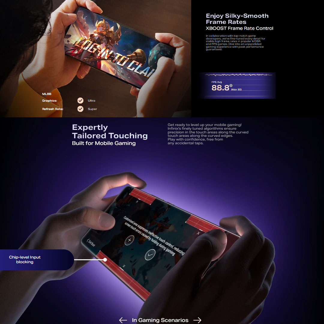 Infinix Note 40 PRO 8GB+256GB | 5000mAh | 45W | Android 14 | XOS 14 | 6.78 inches + AMOLED | Mediatek Dimensity 7020 (6 nm) | Smartphone with 1 Year Warranty