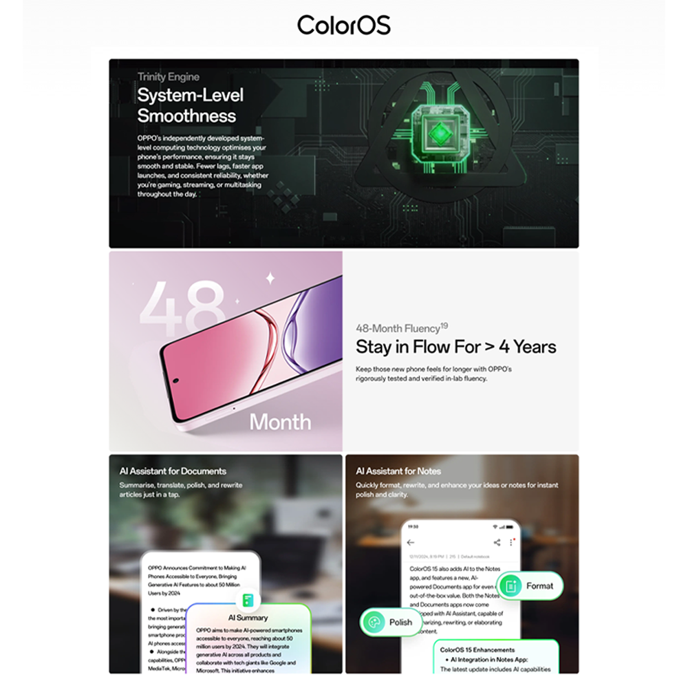 OPPO A5 Pro 5G 8GB+256GB | 6.67 inch | 50MP Main Camera | Dual Sims | Mediatek Dimensity 6300 (6 nm) | Li-Po 5800 mAh,Fast charging 45W