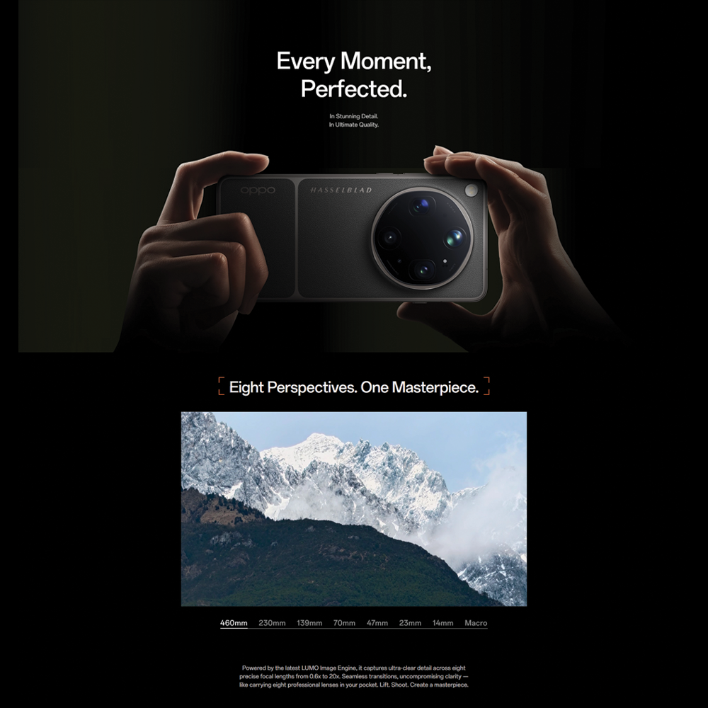 OPPO Find X9 Ultra 12GB+512GB/ 16GB+1TB | 6.82inch, LTPO AMOLED | 200MP Rear Camera | Qualcomm SM8850-AC Snapdragon 8 Elite Gen 5 (3 nm) | 7050mAh, Fast charging 100W wired