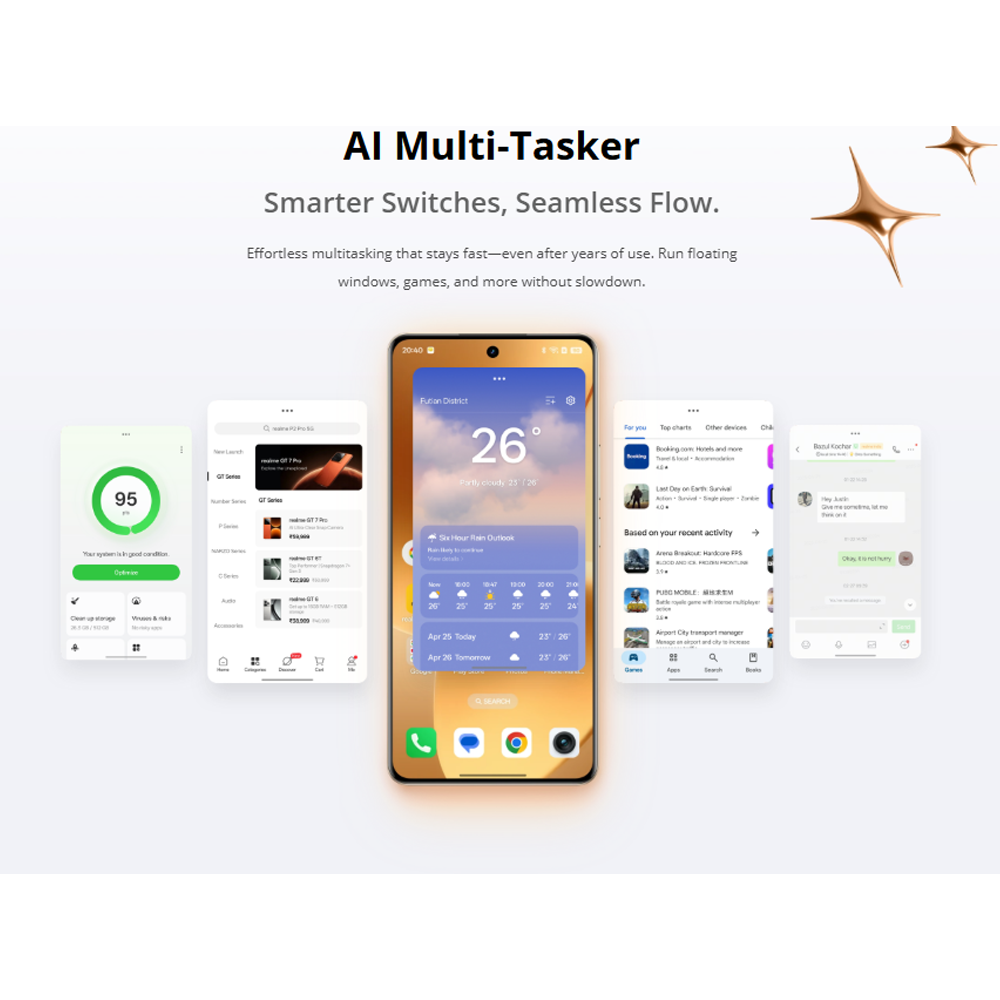 realme 15 Pro 5G 12GB+512GB | Snapdragon® 7 Gen 4 | 144Hz HyperGlow 4D Curve+ Display | 7000mAh Titan Battery