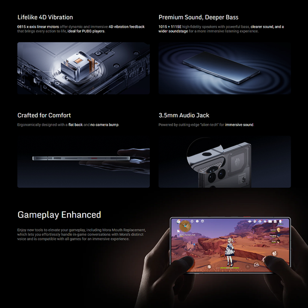 REDMAGIC 11 Pro | Snapdragon 8 Elite Gen 5 | AMOLED Display 144Hz Refresh Rate | 7500mAh Battery | 80W Fast Charging