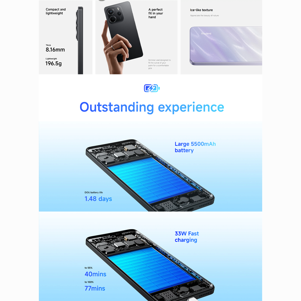 Xiaomi Redmi Note 14 | MediaTek Helio G99-Ultra | 120Hz Eye-Care Display | 108MP AI Camera System