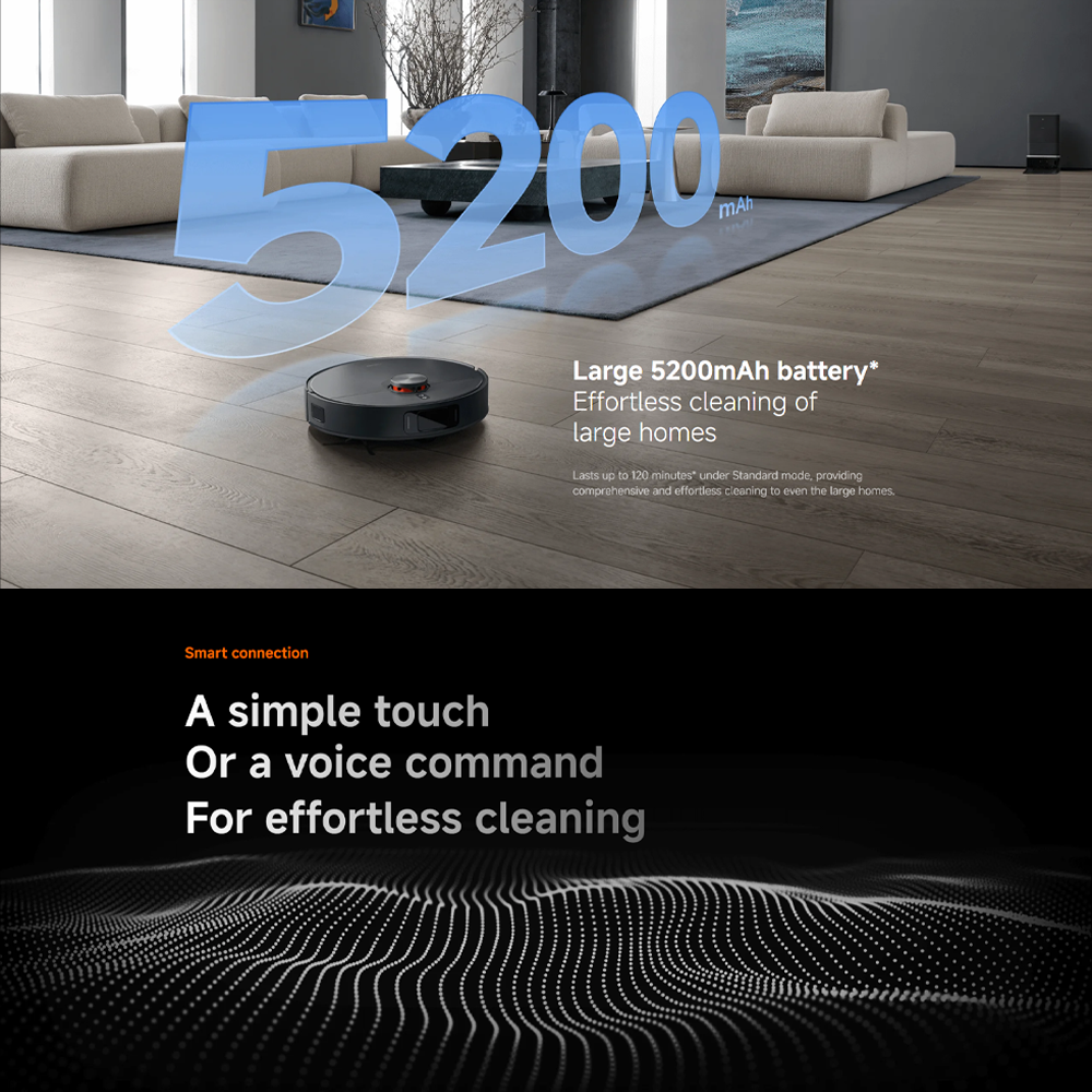 Xiaomi 55W Robot Vacuum X20 Max D109GL | Extendable mop arm | 8000Pa | 4800mAh | Smart carpet detection
