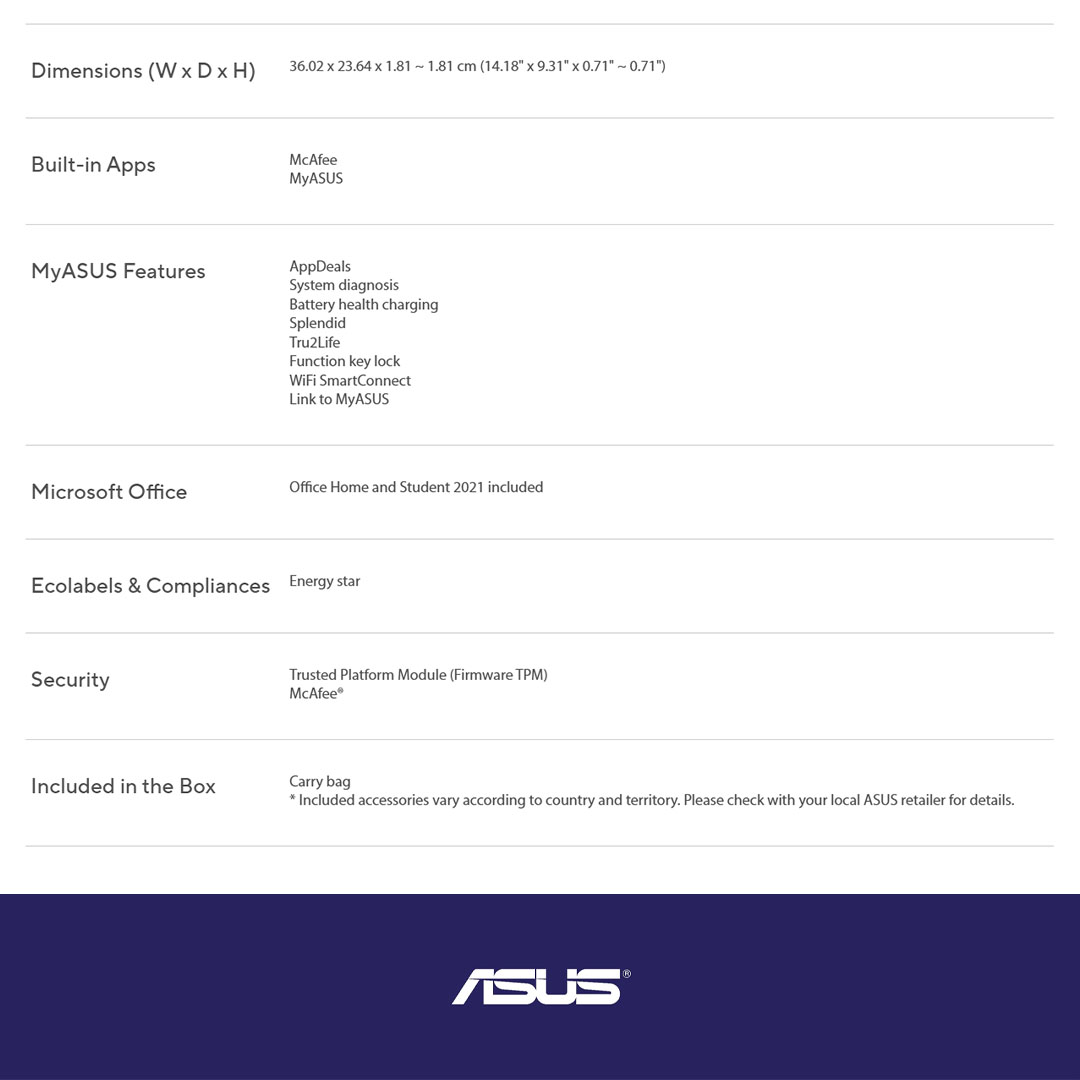 ASUS Vivobook Go 15  Laptop E510K-AEJ731WS (Intel Celeron N4500/ 8GB+512GB SSD/ 15.6-inch FHD/ W11) | Windows 11 Pro | up to Quad-core Intel processor | Up to 8-hour battery life2 | Laptop with  2 Year Warranty