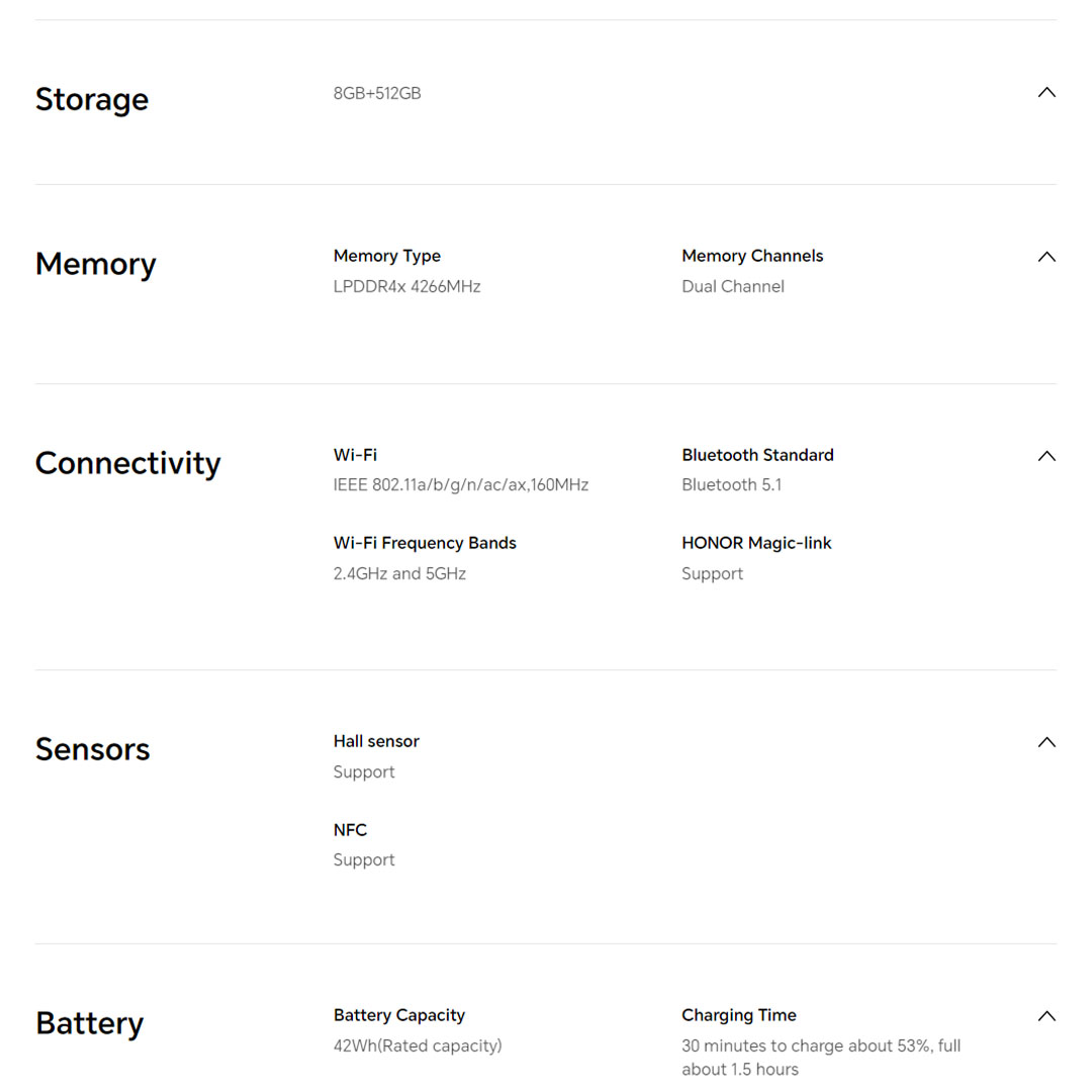 HONOR MagicBook X 16 16-inch 12th Generation Intel® Core™ i5-12450H Intel UHD Graphics | 65W Portable Fast Charger | Comfortable Reading | 7.5 Hours of Daily Office Work | Laptop with 1 Year Warranty