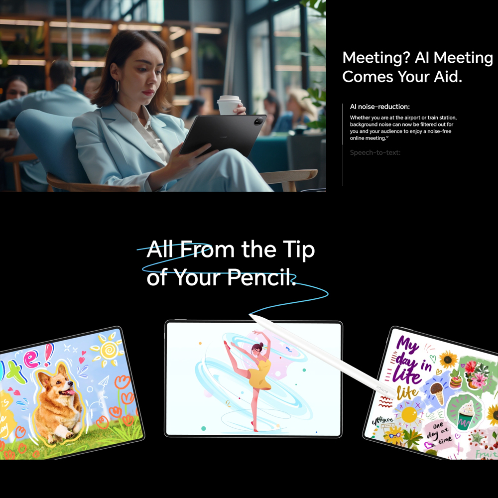 HONOR MagicPad2 12GB+256GB | 12.3 inch, OLED | MagicOS 8.0.1 (Android 14) | The Slimmer, The Stronger