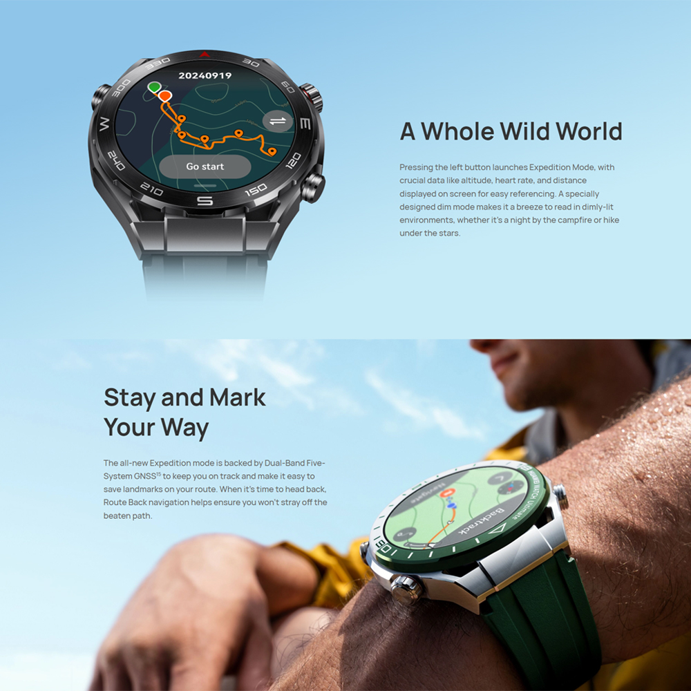 Huawei Watch Ultimate HNBR/ Titanium Strap | Liquid Metal Material | Pro-level Sports | Bluetooth Calling