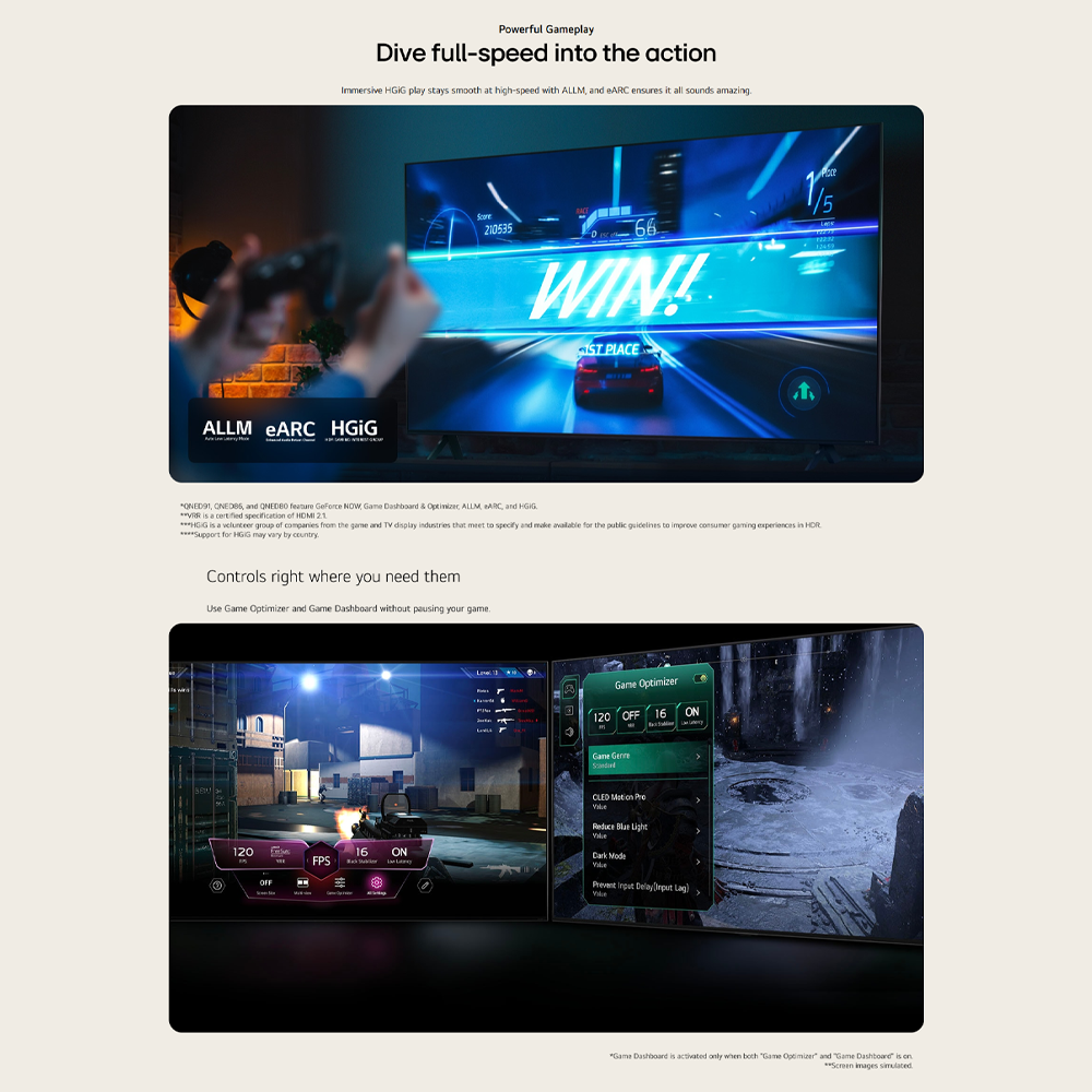 LG 55"/65"/75" QNED80 AI 4K UHD LED Smart TV QNED80TSA | 4K Upscaling | Dynamic Tone | HDR10 / HLG Mapping | AI Sound Pro