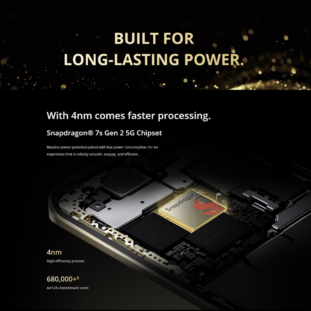 realme 13 Pro+ 5G 12GB+512GB | 6.7 inches, AMOLED | 50MP Main Camera | Qualcomm SM7435-AB Snapdragon 7s Gen 2 (4 nm) | Li-Po 5200mAh