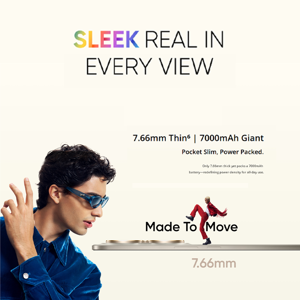 realme 15 5G 12GB+256GB | 50MP Camera | 6.8 inches, OLED | 7000mAh | Mediatek Dimensity 7300+ (4 nm) | Android 15, Realme UI 6.0