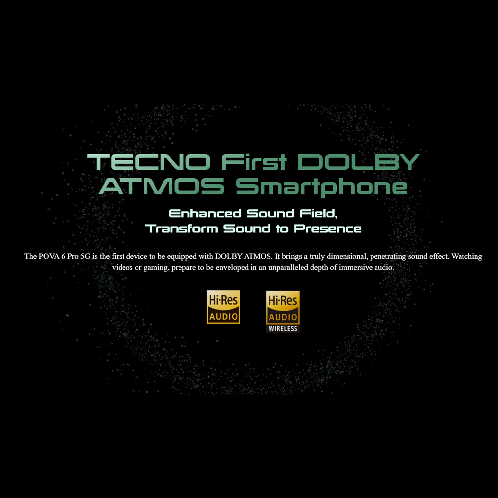 Tecno POVA 6 Pro 5G 12GB+12GB+256GB | Mediatek Dimensity 6080 (6 nm) | Dual Sims | LTE/5G