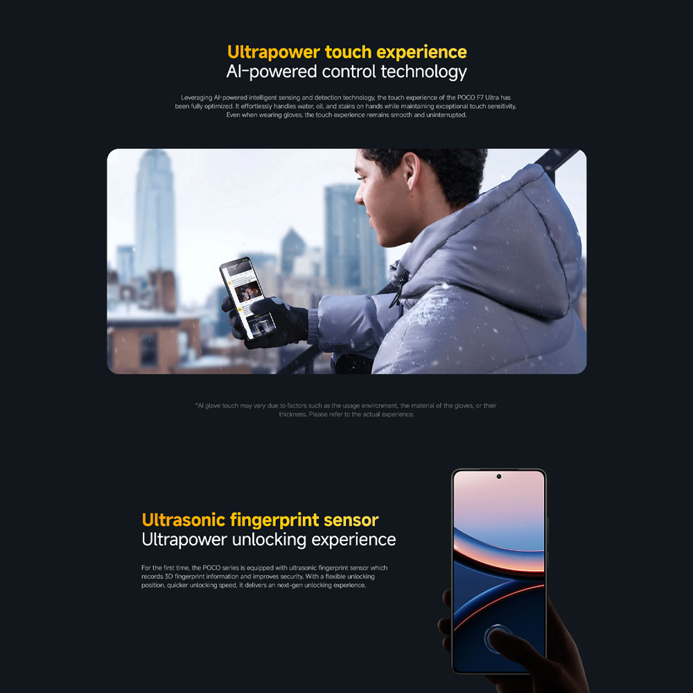 Xiaomi POCO F7 Ultra 12GB+256GB/ 16GB+512GB | Qualcomm SM8750-AB Snapdragon 8 Elite (3 nm) | 6.67 inches, AMOLED | 50MP Main Camera | Li-Po 5300 mAh, 120W HyperCharge