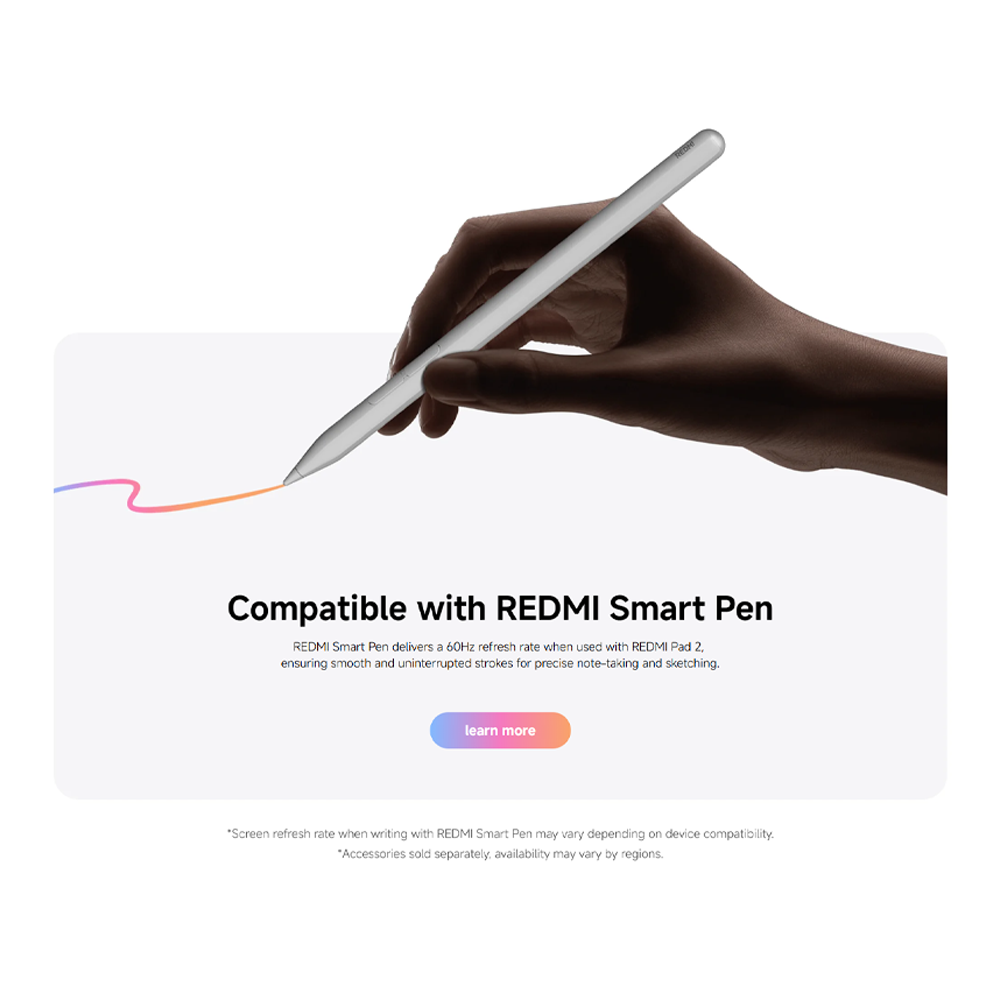 Xiaomi REDMI Pad 2 4GB+128GB | 11" 2.5K crystal-clear display | Advanced Helio G100-Ultra |  9000mAh