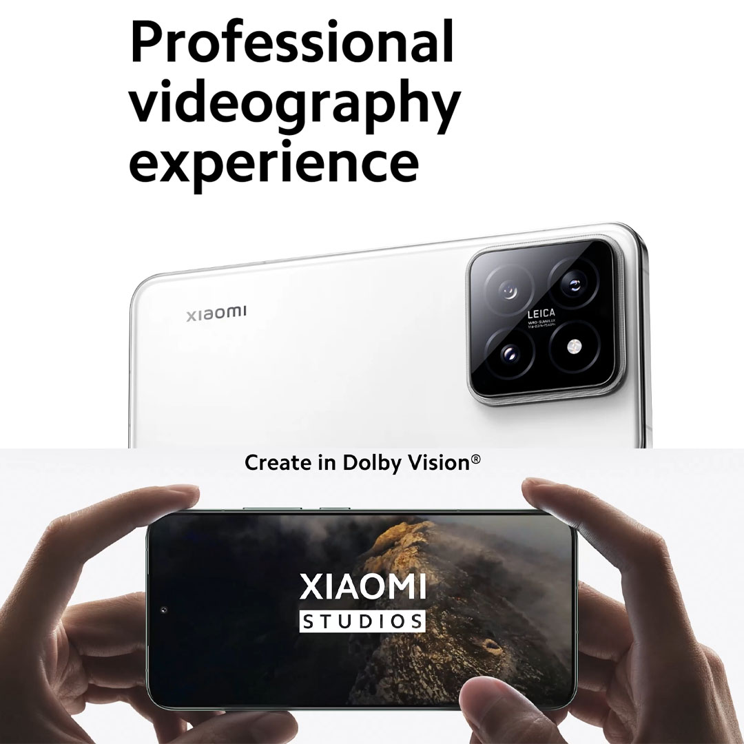 Xiaomi 14 12GB+512GB | Ultra-large Image Sensor | Supports Dolby Vision® Shooting | Leading Imagery | Compact Size | Smartphone with 1 Year Warranty
