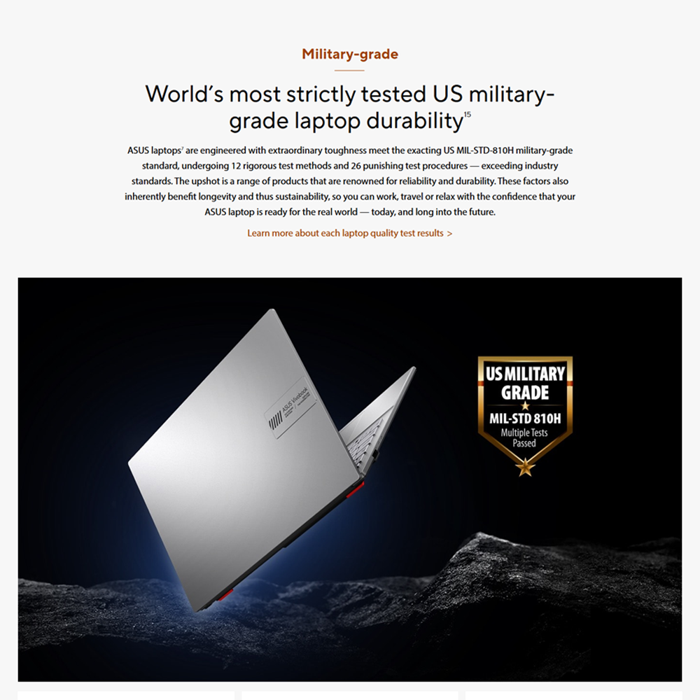 ASUS Vivobook Go 15 Laptop E1504F-ANJ871WS | 8GB+512GB SSD | AMD Ryzen 3 7320U Processor 2.4GHz | 15.6-inch