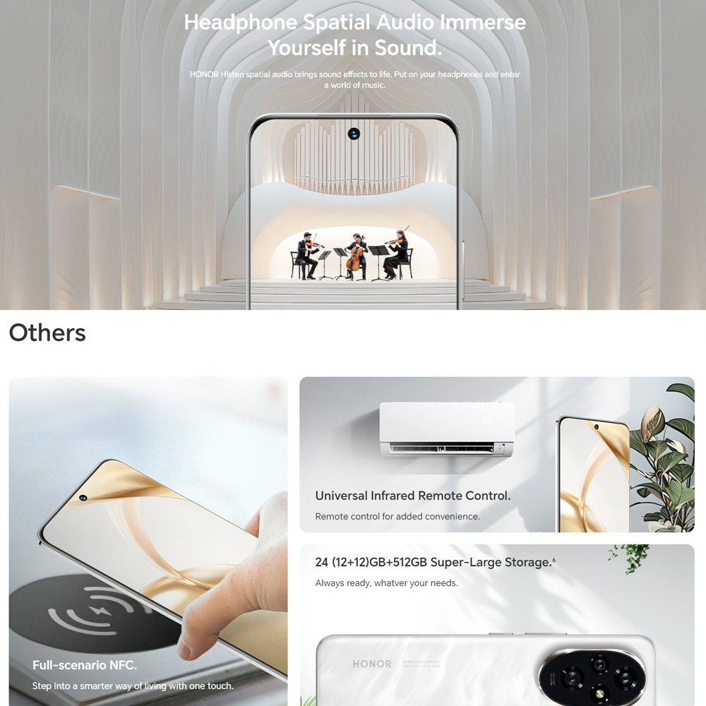 HONOR 200 12GB+256GB / 12GB+512GB | tudio-level Portrait Camera l Magic AI Experience | 100W Wired HONOR SuperCharge | Smartphone with 1 Year Warranty